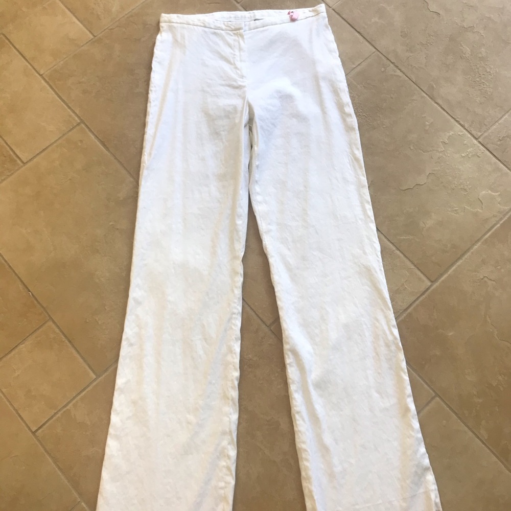 Victoria’s Secret white linen pants sz 2